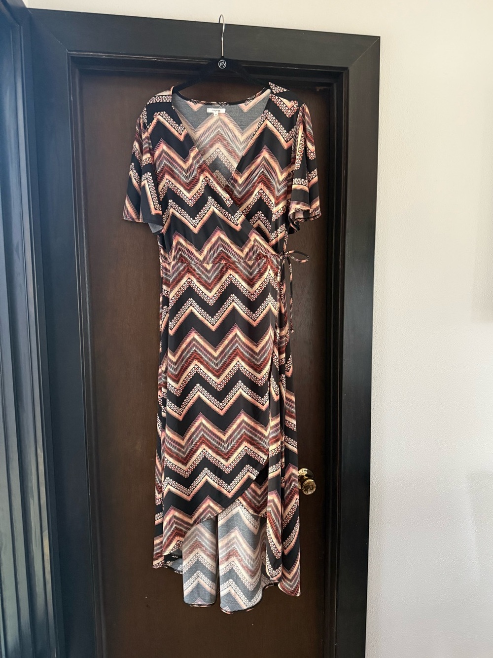 Maurice’s Faux Wrap Chevron Print MIDI Dress